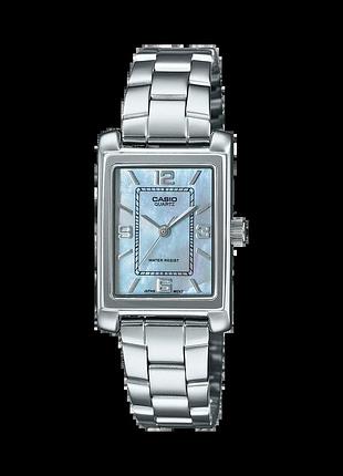Casio ltp-1234ds-2a — женские кварцевые часы, стальной браслет, wr 30 м