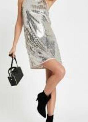 Платье в лелетках, river island, s