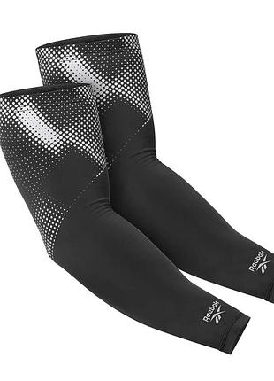 Компрессионные рукава reebok полиэстер эластан l черный (716599)