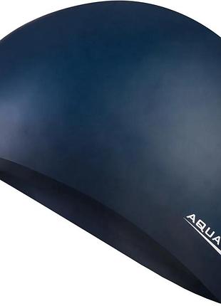 Шапка для плавання aqua speed силікон osfm синя (720537)