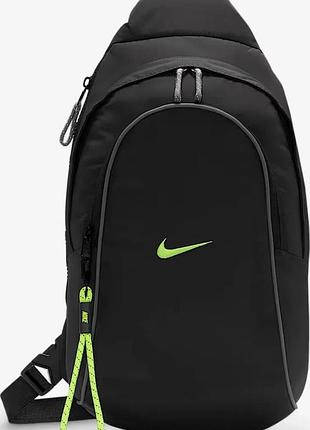 Сумка через плече nike нейлон 12,5х21х4 см чорна унісекс (718414)