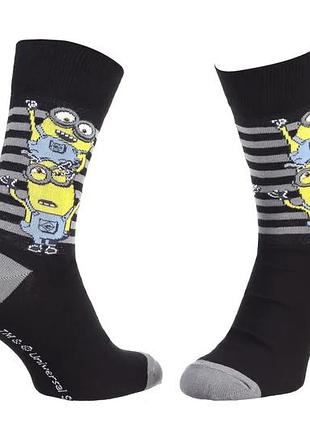 Шкарпетки minions хлопок 39-42 черные (714848)