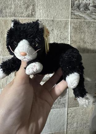 Колекційну м’яку іграшку ty beanie baby — чорно-біле кошеня на ім'я booties