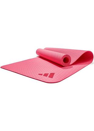 Килимок для йоги adidas eva 176х61х0,4 см рожевий (722141)