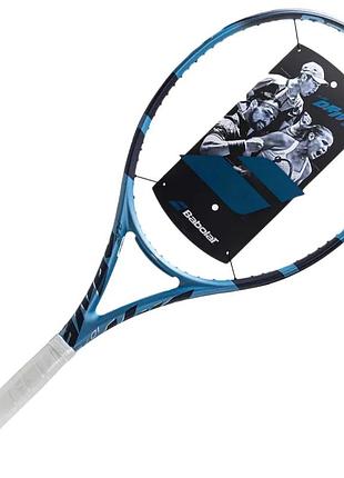 Ракетка babolat графіт gr3 синя 285 г 645 см² 16x19 (718108)