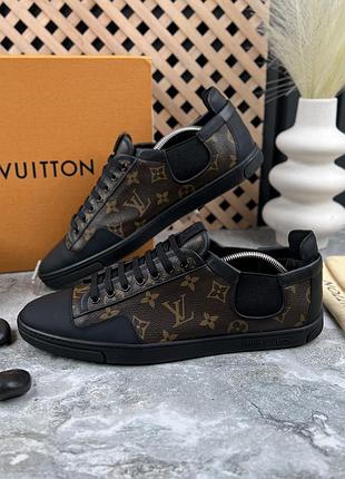 Louis vuitton slalom sneakers monogram мужские кроссовки кожа оригинал 43 eur