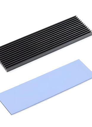 Уцінка! радіатор охолодження для ssd m.2 nvme 2280 із силіконовою прокладкою