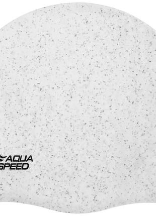 Шапка для плавання aqua speed силікон уні сірий (720501)