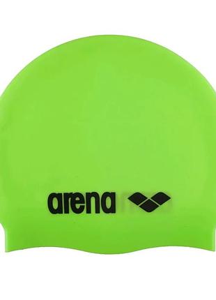 Шапка для плавання arena силікон osfm зелена (720422)