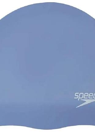 Шапка для плавання speedo силікон однаковий синій (720239)