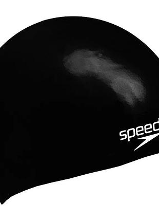Шапка для плавання speedo силікон osfm чорна (720647)