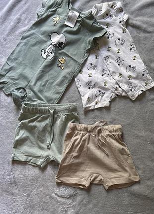 Комплект від h&m 2 пісочника та 2 шортиків