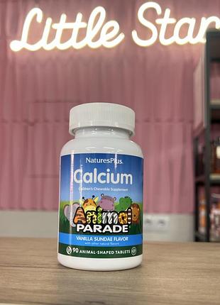 Nature’s plus animal parade calcium для дітей, 90 жувальних таблеток