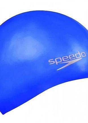 Шапка для плавання speedo силікон osfm синя (720643)