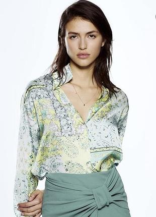 Сатинова блуза zara