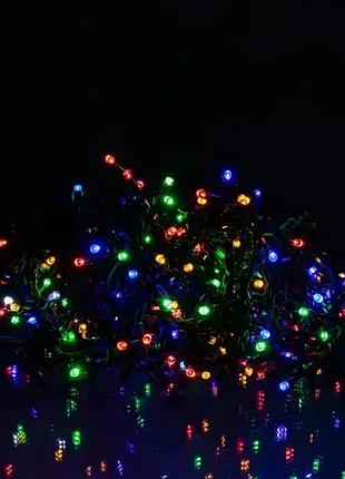 Вулична гірлянда бахрома 20 м 335 led чорний провід мультиколір (577276)