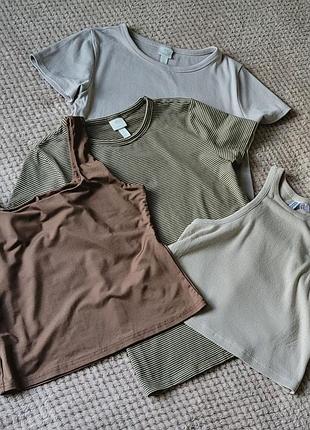 Лот речей топи футболки h&m