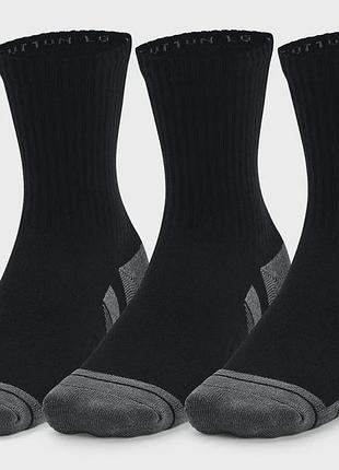 Шкарпетки under armour бавовна xl чорні унисекс (714633)