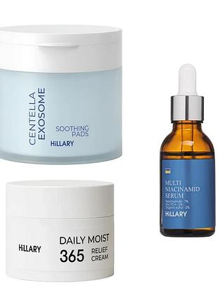 Комплекс для контролю жирного блиску та звуження пор hillary oil control & pore refining set (652961)