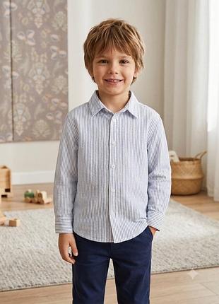 Сорочка mango 116 5-6 років в смужку до школи