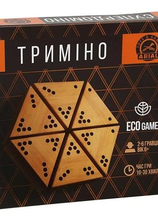 Настільна гра-головоломка тріміно дерев'яні фішки 56 шт 0,5 очок для 6 гравців (596867)