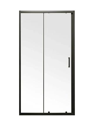 Двері в нішу mixxus premium 100x185 см безпечне гартоване скло чорні (616299)