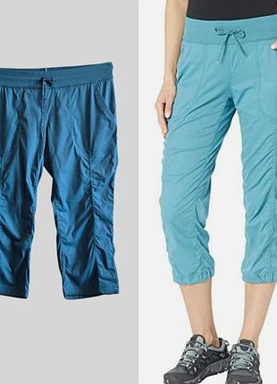Спортивные штаны капри с эластичным поясом the north fase р.xl