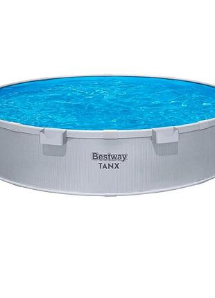 Каркасный бассейн bestway 561rw 305x61 см пвх серый гранит 3790 л (814314)