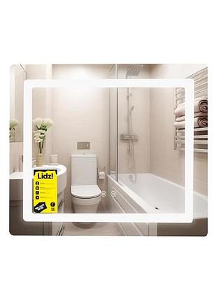 Зеркало 700х600 см с led-подсветкой touch, антизапотеванием, диммером стекло (816809)