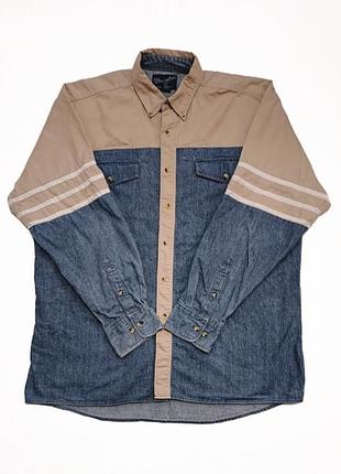 Сорочка овершот wrangler western shirts розмір l як ковбойська рубашка vintage. як carhartt wip levis 501 lee cooper g-star raw stussy rab