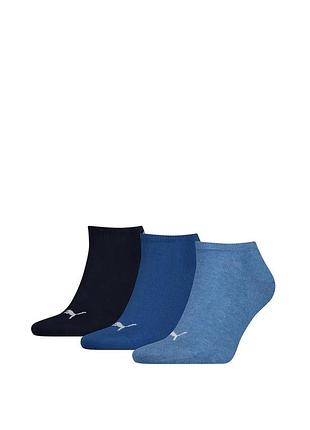 Шкарпетки puma 72% бавовна 35-38 синій 3 пари (715538)
