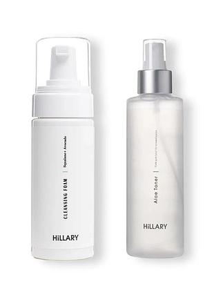 Пінка + тонік для сухого типу шкіри hillary toning and cleansing (652444)