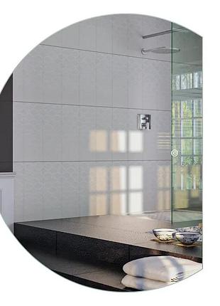 Дзеркало настінне led 90x70 см алюмінієве сенсорне ip44 mixxus premium (617549)