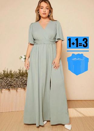 Довга сукня з поясом shein xl нюанс