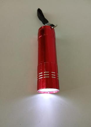 Ліхтарик кишеньковий led на батарейках. фонарик на батарейках