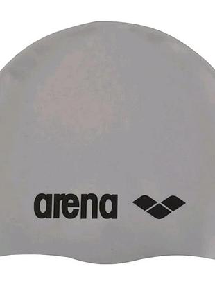 Шапка для плавання arena силікон osfm сріблястий (720612)
