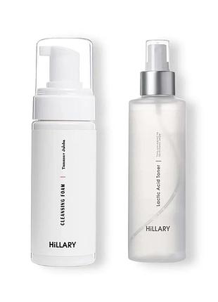 Пінка + тонік для жирного типу шкіри hillary toning and cleansing (652443)