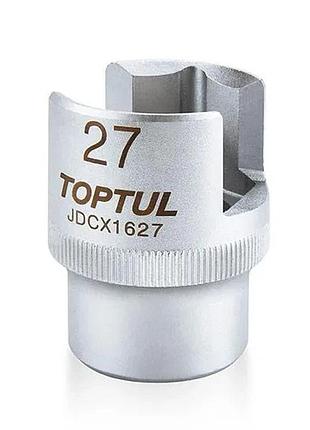 Головка для топливного фильтра 27 мм хром-ванадиевая черная toptul jdcx1627 (624307)