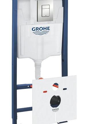 Инсталяционный комплект grohe rapid пневматический для подвесного унитаза 1130х500 мм синий хром (611950)
