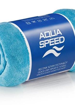 Рушник мікрофібровий dry soft 70х140 см блакитний швидковисихаючий для басейну та пляжу (819218)