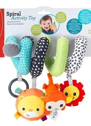 Іграшка-спіраль infantino м'яка 25х25х11 см кольори африки (700913)
