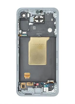 Дисплей samsung oled 6,4 дюйма с тачскрином и синей рамкой оригинального качества. (659943)