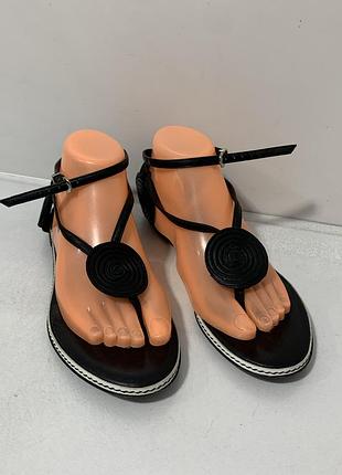 Шкіряні босоніжки emporio armani оригінал