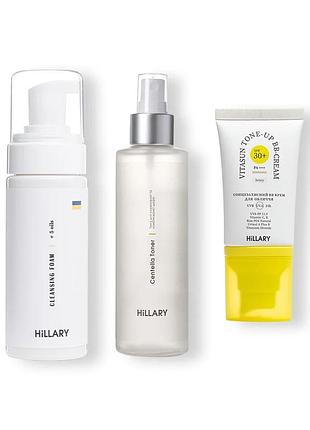Сонцезахисний bb-крем spf30+ ivory + очищувальний набір за нормальною шкірою (652621)