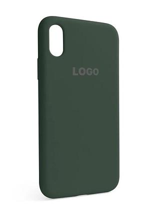 Силиконовый чехол для apple iphone x xs зеленый. (664993)
