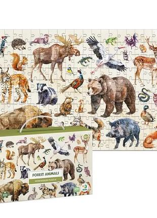 Детский пазл dodo toys картон 200 элементов лесные животные (673405)