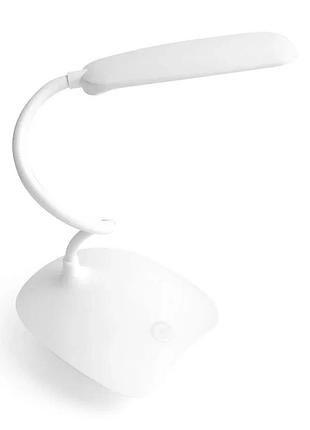 Настільна led лампа пластикова 6000k біла 400mah (662041)
