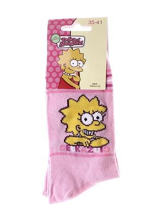 Шкарпетки simpson хлопок 35-41 розовые (715000)