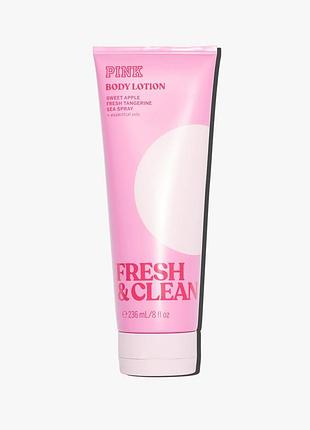 Парфумований лосьйон для тіла fresh&amp;clean від victoria's secret pink