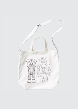 Сумка шоппер uniqlo с рисунком